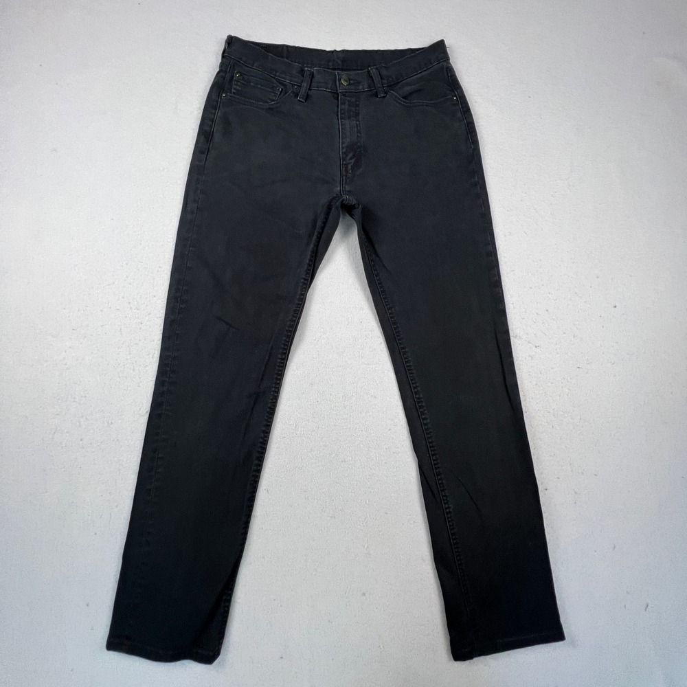 Levi's 541 Athletic Taper Jeans Mens 32x34 Black Denim Stretch Modern Casual